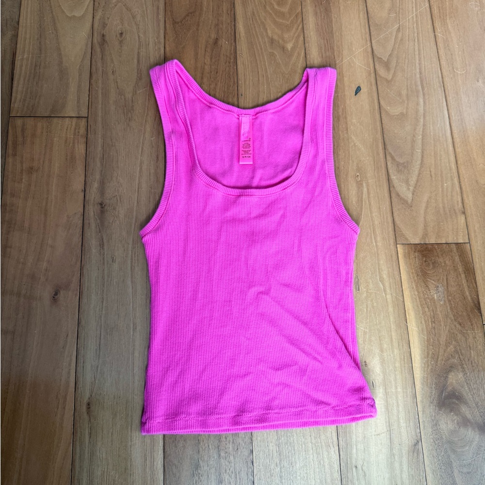 SOLD Skims Women's Pink Tank Top